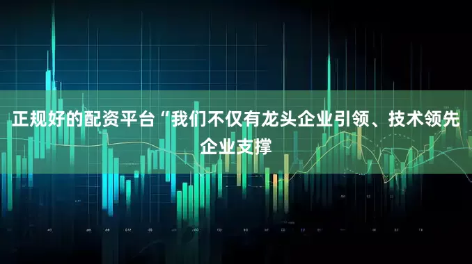 正规好的配资平台“我们不仅有龙头企业引领、技术领先企业支撑