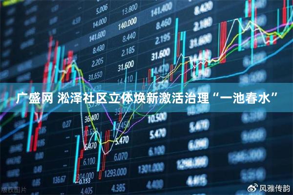 广盛网 淞泽社区立体焕新激活治理“一池春水”